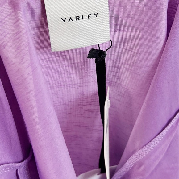 NWT Varley Shopbop Landon Tissue Jersey Short Sleeve Tee in Purple - Picture 7 of 9